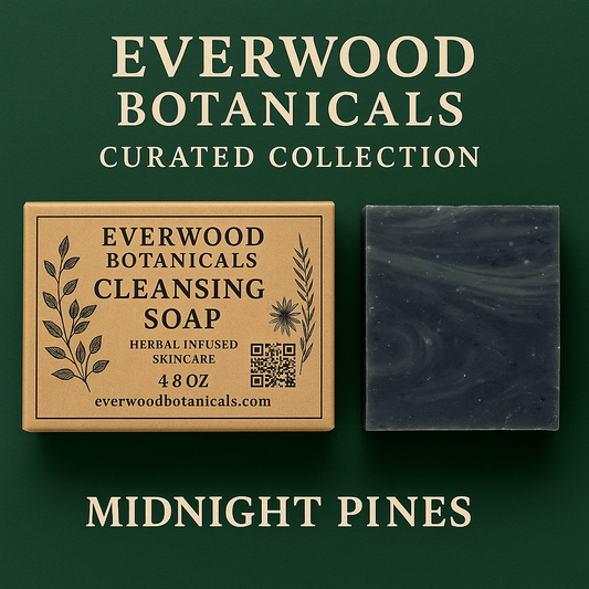 Everwood Botanicals Curated Collection – Midnight Pines Cold Process Soap (4.8 oz)