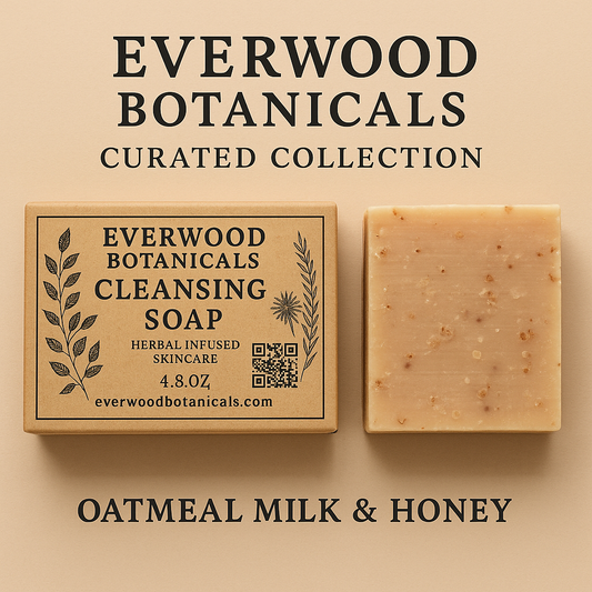 Everwood Botanicals Curated Collection – Oatmeal Milk & Honey Cold Process Soap (4.8 oz)